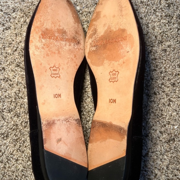 Enzo Angiolini Velvet Black Floral Embroidered Loafers | Women’s size 10 - Picture 4 of 4